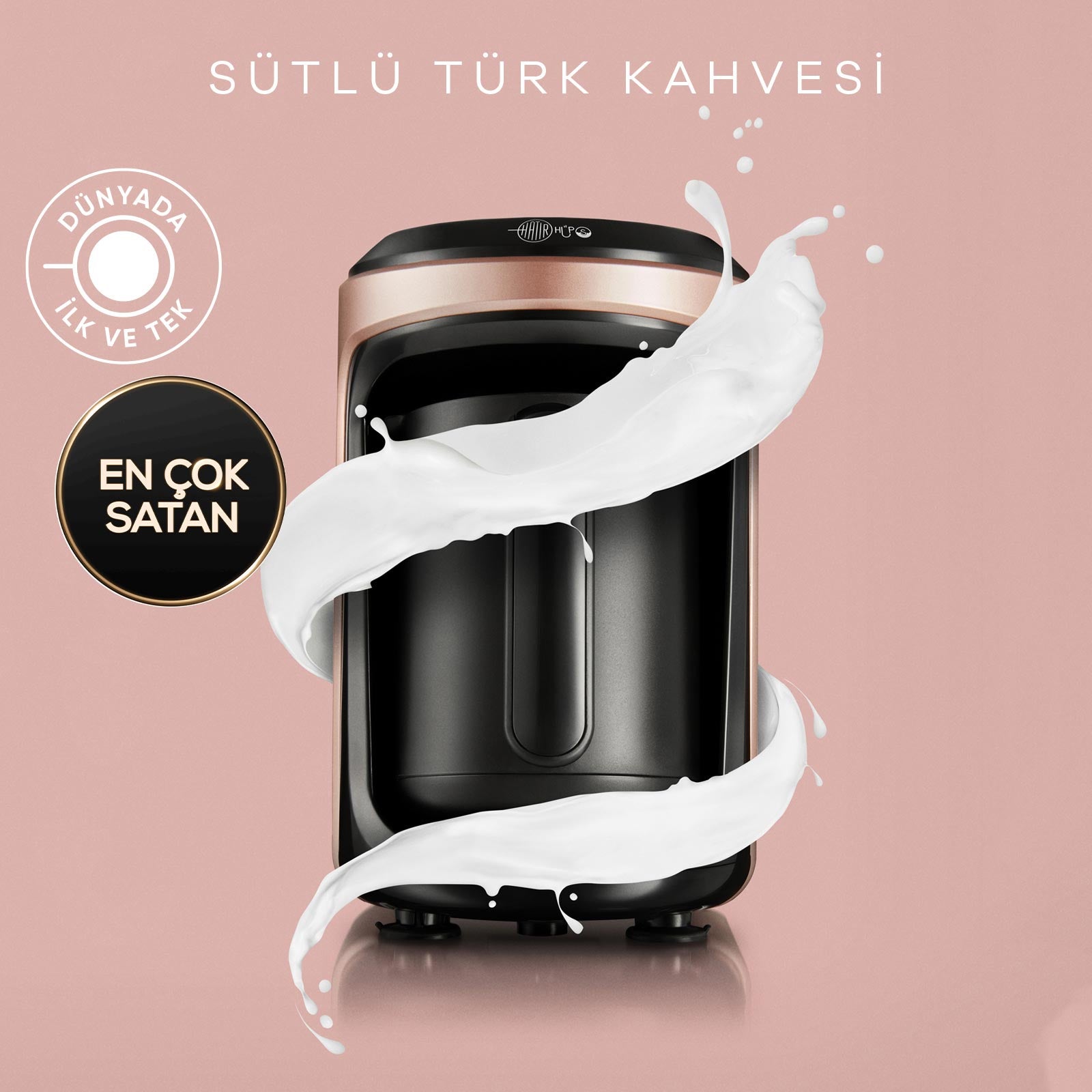 Karaca Hatır Hüps Milk Turkish Coffee Machine Rosegold –