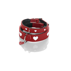 Hundehalsband Hunter Love Rot S/M 38-44 cm