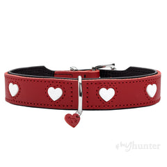 Hundehalsband Hunter Love Rot S/M 38-44 cm