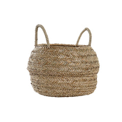 Decorative basket DKD Home Decor Natural Seagrass Boho 40 x 40 x 30 cm