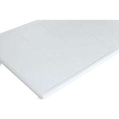 Conjunto de Mesa con 3 Sillones Home ESPRIT Acero Blanco 123 x 66 x 72 cm