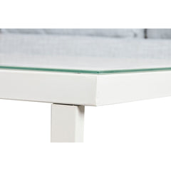 Tisch mit 3 Sesseln Home ESPRIT Grau Stahl Polycarbonat 128 x 69 x 79 cm
