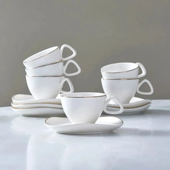 Karaca Middle Coffee Cup Set 90 ml for 6 Person