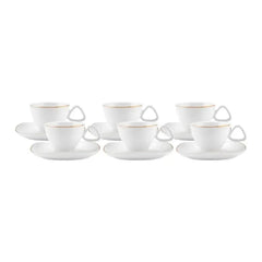 Juego de tazas de café Karaca Middle 90 ml para 6 personas