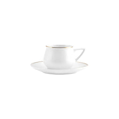Karaca Nakkaş Beyaz 2 Kişilik Kahve Fincan Takımı 90 ml