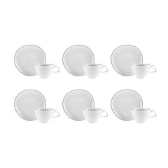 Karaca Streamline Set de tasses à thé pour 6 personnes 200 ml