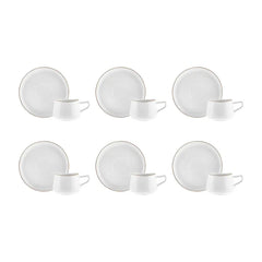 Karaca Streamline Hole Teetasse Set für 6 Personen 200ml