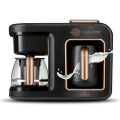 Karaca Hatır Plus Mod 5 in 1 Tea and Coffee Maker Black Copper 1385W