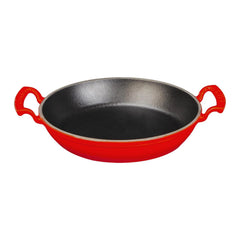 Lava Casting Ronde Sahan Gietijzeren Pan met Dubbel Handvat Diameter (Ø) 24 cm. LV Y TV 24 SHN R