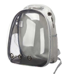 Pet Backpack Grey Transparent 33 x 12 x 42 cm