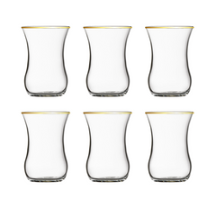 Paşabahçe Tempo set of 6 Tea Glasses