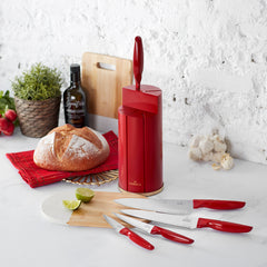 Karaca Retro Red 6 Piece Knife Set