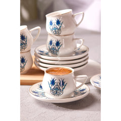 Karaca İznik New Form 6 Person Coffee Cup Set