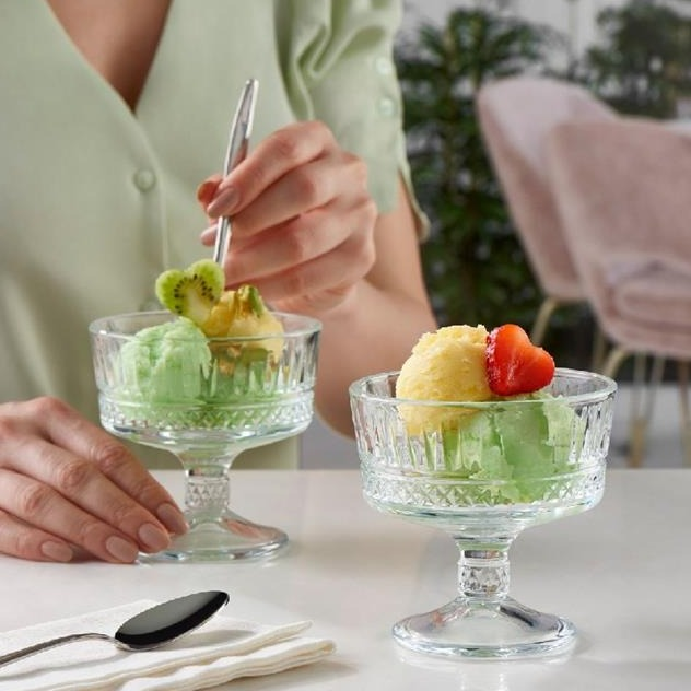 Paşabahçe Elysia Ice Cream Double Multi-Purpose Serving Bowl PB-51749