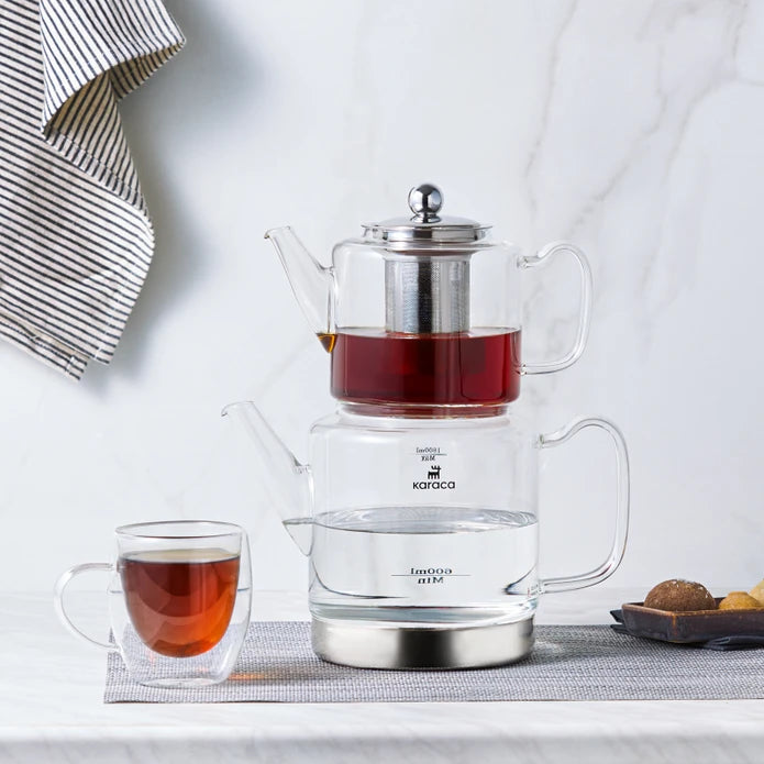 Karaca Dora Glass Teapot XL