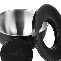 Karaca Tenedos Black Mixing Bowl