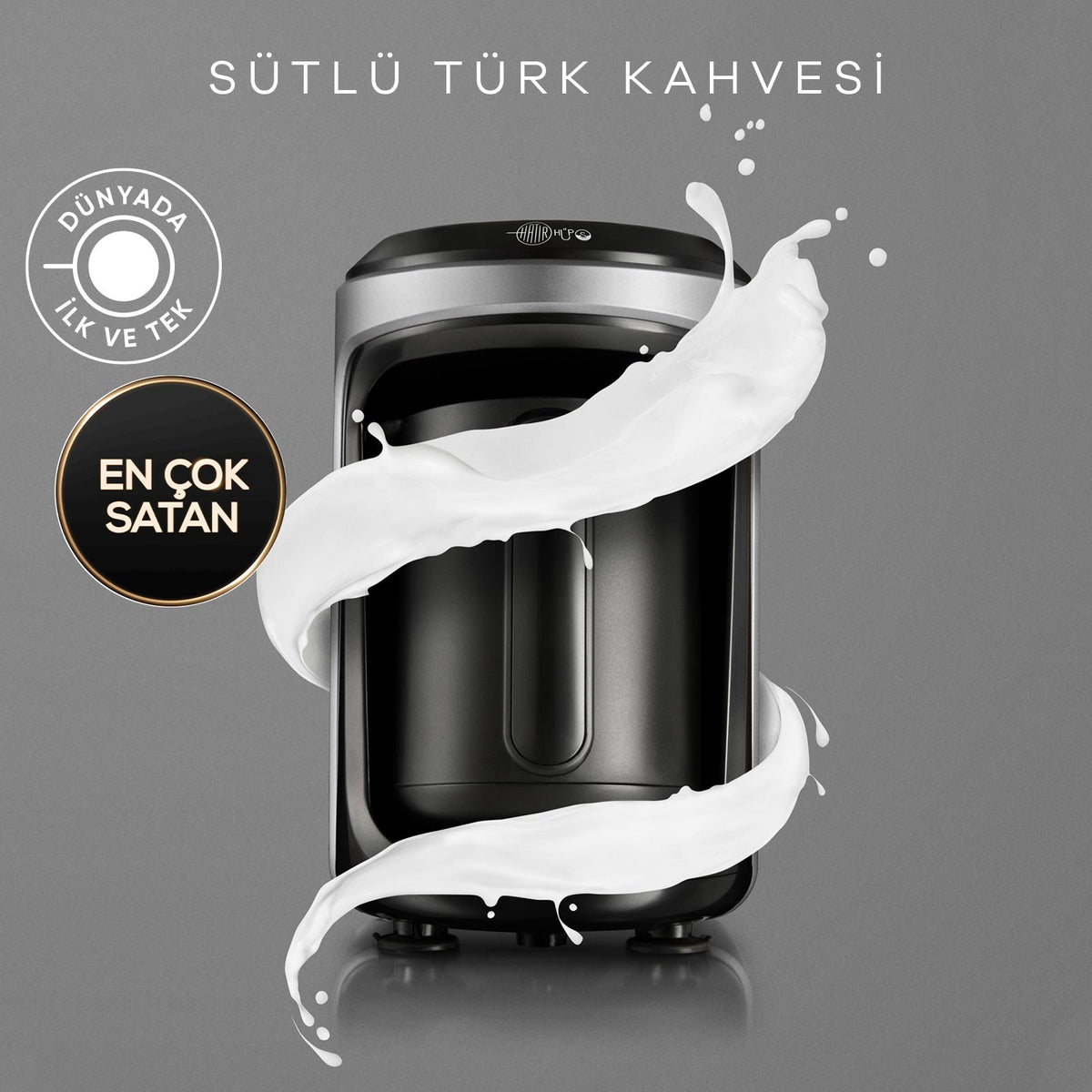 Karaca Hatır Hüps Milch Türkische Kaffeemaschine Anthrazit