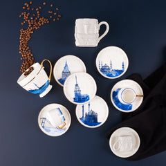 Karaca Istanbul 12 Pieces 6 Person Coffee Cup Set