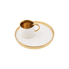 Karaca Levin White Set of 2 Coffee Cups 100 ml
