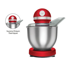 Karaca Mastermaid Chef Mixer/Keukenrobot Imperial Red 1500W 5 Lt