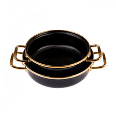 Karaca Retro Enamel Set of 2 Anthracite
