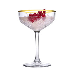 Paşabahçe Timeless Goldentouch Dessert Serveerschaal & Glas Set van 4 PB-440236GO