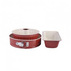 Karaca Retro-Rot-Kuchen-Set