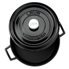 Lava Casting Multi-Purpose Shallow Pot Black 28 cm LV Y ST 28 K2