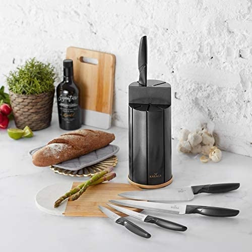 Karaca Retro Anthracite 6 Piece Knife Set