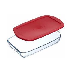 PB-59124 Paşabahçe Borcam Bandeja rectangular para horno con tapa