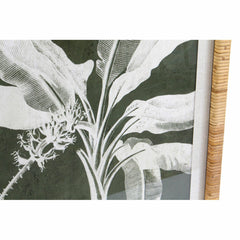 Painting DKD Home Decor Palms 50 x 2 x 70 cm Tropical (4 Pieces)