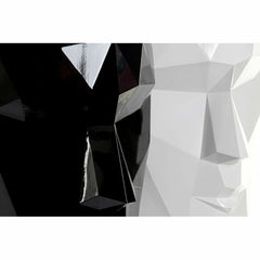 Planter DKD Home Decor 29 x 26 x 34,5 cm Face Black White Resin (2 Units)