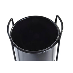 Set of pots DKD Home Decor Black Metal Modern (30 x 30 x 80 cm)