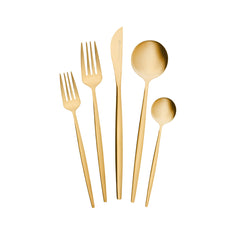 Karaca Orion Matte Gold 30 Pieces 6 Person Cutlery Set