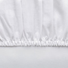 Drap-housse simple Ranforce blanc + 1 taie d'oreiller 100*200