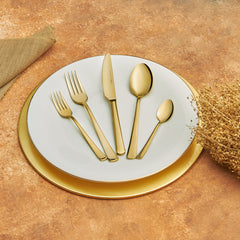 Karaca Arcadia 30 Piece Cutlery Set Shiny Gold