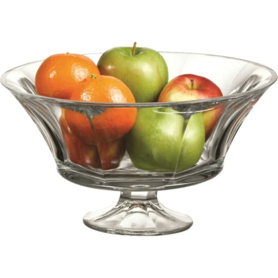 PB-51598 Paşabahçe Lotus Glass Stand Fruit Bowl