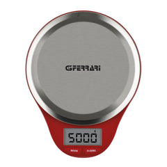 G3FERRARI Red Maddy Electronic Kitchen Scale G20082