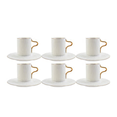 Karaca Aged Set of 6 Coffee Cups 80 ml