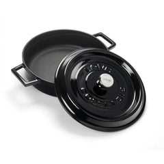 Lava Cast Iron Multi-Purpose Flat Pot Black 24 cm LV Y ST 24 K2