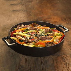 Lava Cast Iron Multi-Purpose Flat Pot Black 24 cm LV Y ST 24 K2-2,47 litre