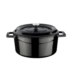 Lava Cast Round Casserole Black 24 cm  LV Y TC 24 K2-4,47 litre