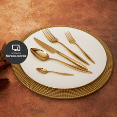 Karaca Ilıca Gold 30 Pieces 6 Person Cutlery Set