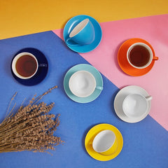 Juego de tazas de té Karaca de colores mixtos para 6 personas