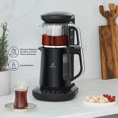 Karaca Çaysever Robotea 3 in 1 Talking Tea Machine Kettle and Filter Coffee Brewing