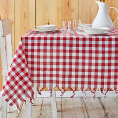Sarah Anderson Square Red Picnic Table Cloth 140x140 cm