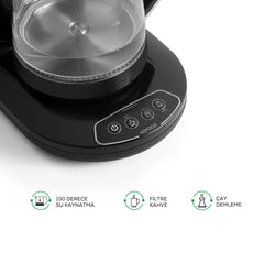 Karaca Çaysever Robotea Connect Tea Maker Chrome