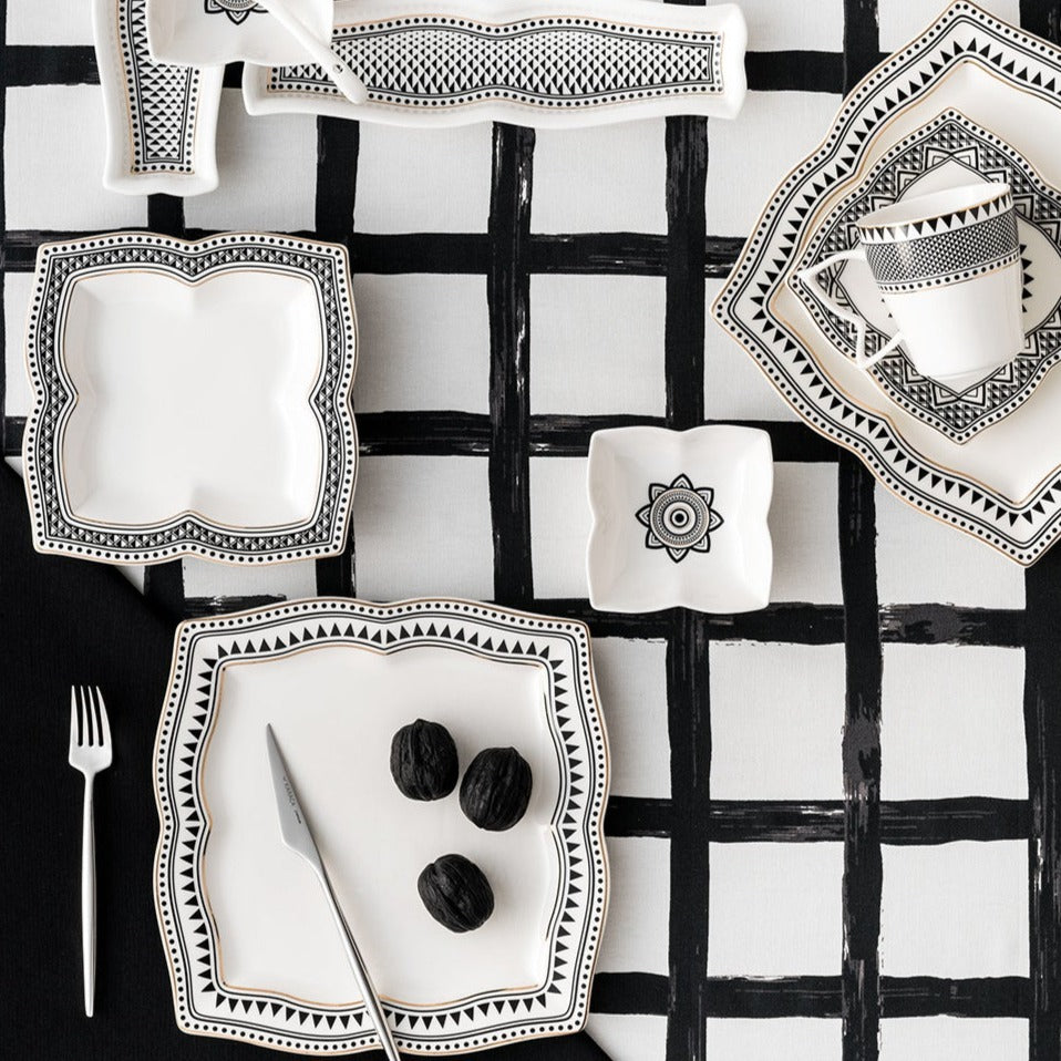 Karaca Globe 32 Pieces 6 Person Breakfast/Service Set Square